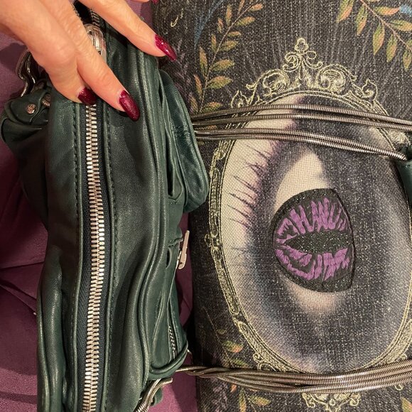 Special Ed Alexander Wang soft lambskin leather purse bag in RARE English Green - Picture 2 of 8